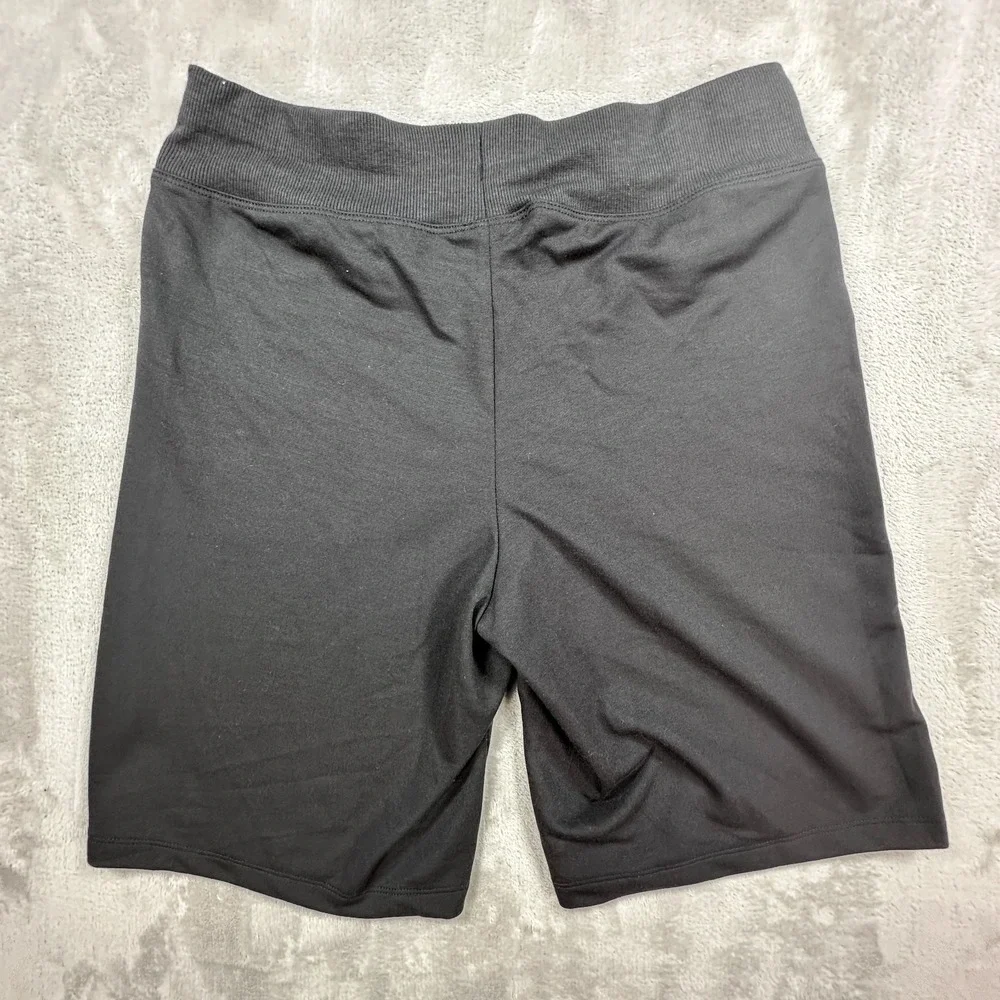 Athletic Works Bermuda Long Shorts Womens XS Charcoal 9 Inseam Elastic Waist